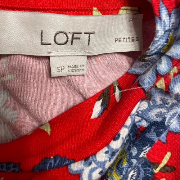 Ann Taylor LOFT Red Floral Dress - Picture 6 of 6